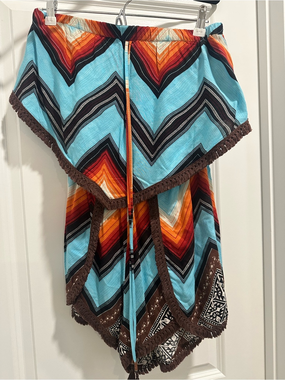FARM Rio Blue Chevron Romper - Picture 3 of 3